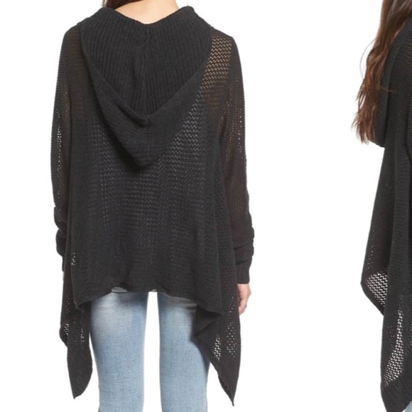 Roxy Hollow Love Hooded High-Low Sweater - Picture 2 of 8